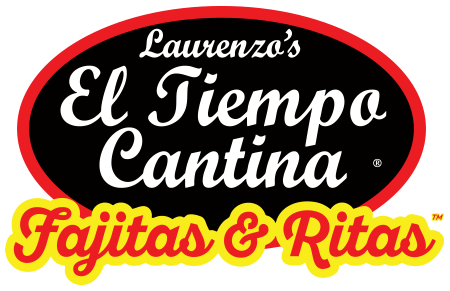 El Tiempo Cantina table tent and branded koozie promoting a weekday fajita special
